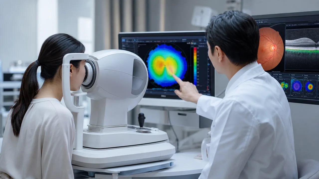 強度近視と乱視の視力矯正検査に関する日本語案内