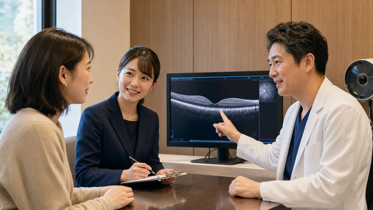 韓国の眼科で必要な日本語対応の案内